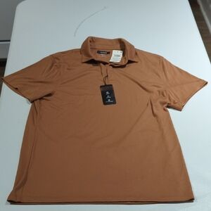 ALFANI Men's Tan/Brown Polo Shirt M New With Tags !!!